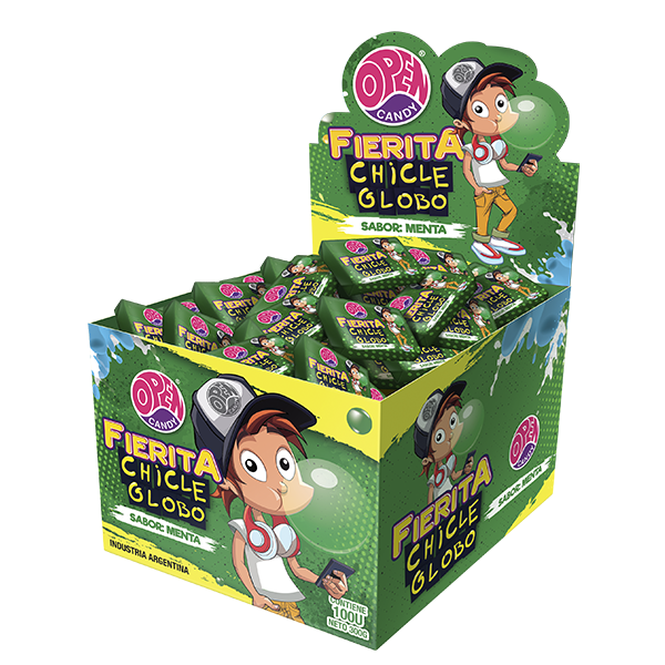CHICLE FIERITA MENTA x100u